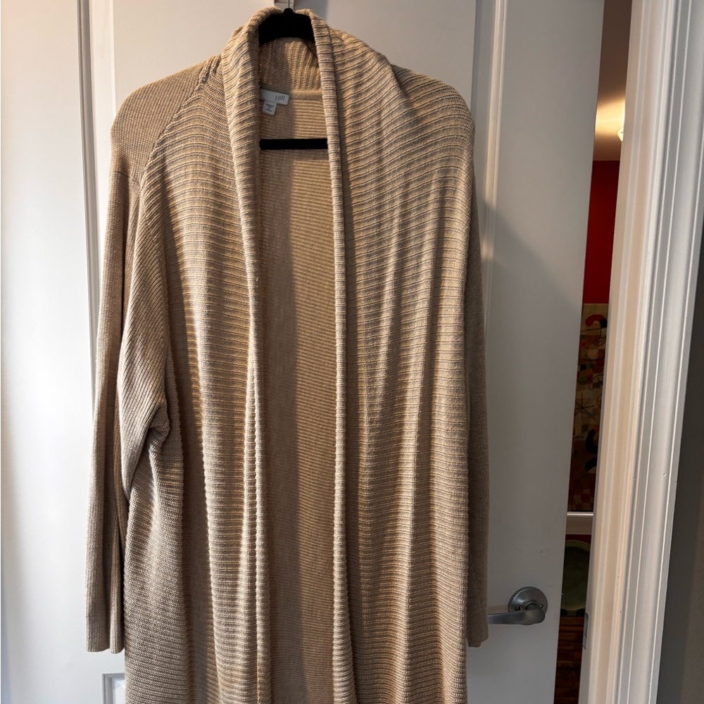 J. Jill Beige Ribbed Sweater